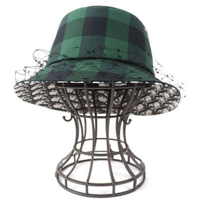 Christian Dior hat 95TDD923G142 Outer material: 55% polyester, Outer material: 43% cotton, Outer material: 2% polyurethane, Lining: 100% cotton, Part: 100% nylon Green type Women 58