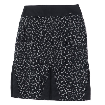 CHANEL skirt 04P P22950 Outer material: 78% cotton, Outer material: 17% nylon, Outer material: 5% elastane (polyurethane), Part: 100% cotton Black White Women 36