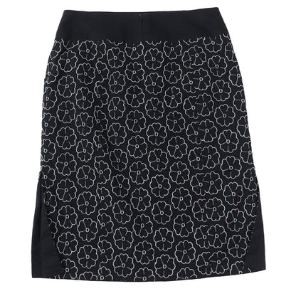 CHANEL skirt 04P P22950 Outer material: 78% cotton, Outer material: 17% nylon, Outer material: 5% elastane (polyurethane), Part: 100% cotton Black White Women 36