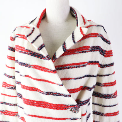 CHANEL tailored jacket P64296 Main: 96% cashmere, Main: 3% polyester, Main: 1% polyamide (nylon) Multi Women 36
