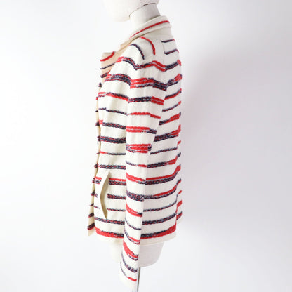 CHANEL tailored jacket P64296 Main: 96% cashmere, Main: 3% polyester, Main: 1% polyamide (nylon) Multi Women 36