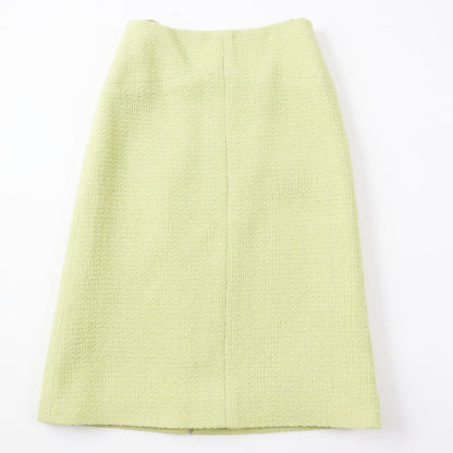 CHANEL Tight Skirt P65340 Outer: 100% wool, Lining: 100% silk Pearl green Women 38