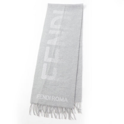 FENDI Scarf Main: 60% wool, 23% cashmere, 13% rayon, 4% metal fiber Light Gray Silver FXT485 AROQ TU Women