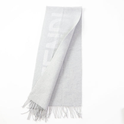 FENDI Scarf Main: 60% wool, 23% cashmere, 13% rayon, 4% metal fiber Light Gray Silver FXT485 AROQ TU Women