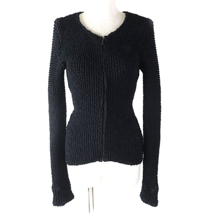 CHANEL cardigan 09P P35534 Main: 52% polyamide (nylon), 34% elastane (polyurethane), 10% viscose, 4% polyester Black type Women 34