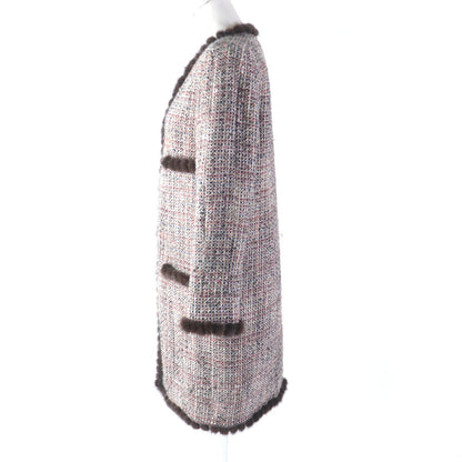 CHANEL coat 03A P21803 Outer: 94% wool, Outer: 3% mohair, Outer: 2% polyester, Outer: 1% nylon, Lining: 100% silk multicolor Women 34