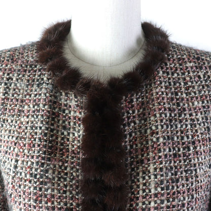 CHANEL coat 03A P21803 Outer: 94% wool, Outer: 3% mohair, Outer: 2% polyester, Outer: 1% nylon, Lining: 100% silk multicolor Women 34