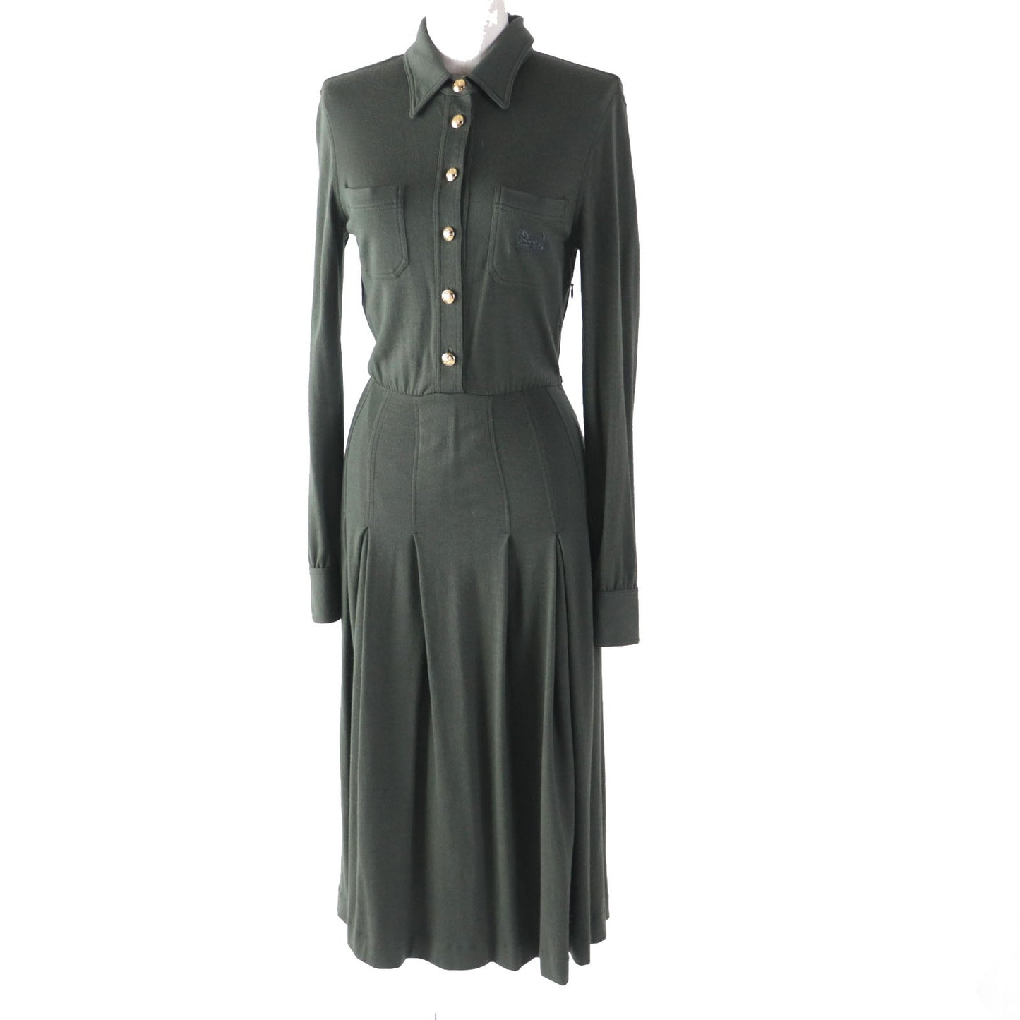 CELINE one piece 2X561453L Outer material: 70% wool, Outer material: 30% cashmere khaki Women XS