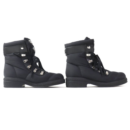 CHANEL short boots G34082 Nylon black COCONEIGE COCONEIGE 35 1/2