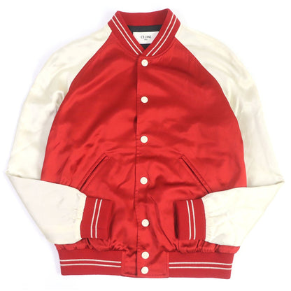 CELINE Stajan 2V87C851C Outer: 100% rayon, Lining: 100% acetate, Pocket lining: 100% cotton Red THE DANCING KID TEDDY JACKET mens 48