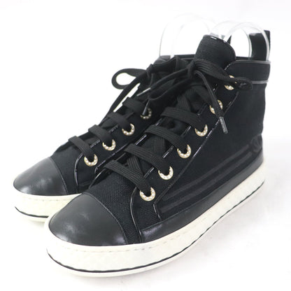 CHANEL High cut sneakers G34222 Main: Canvas black Women 35
