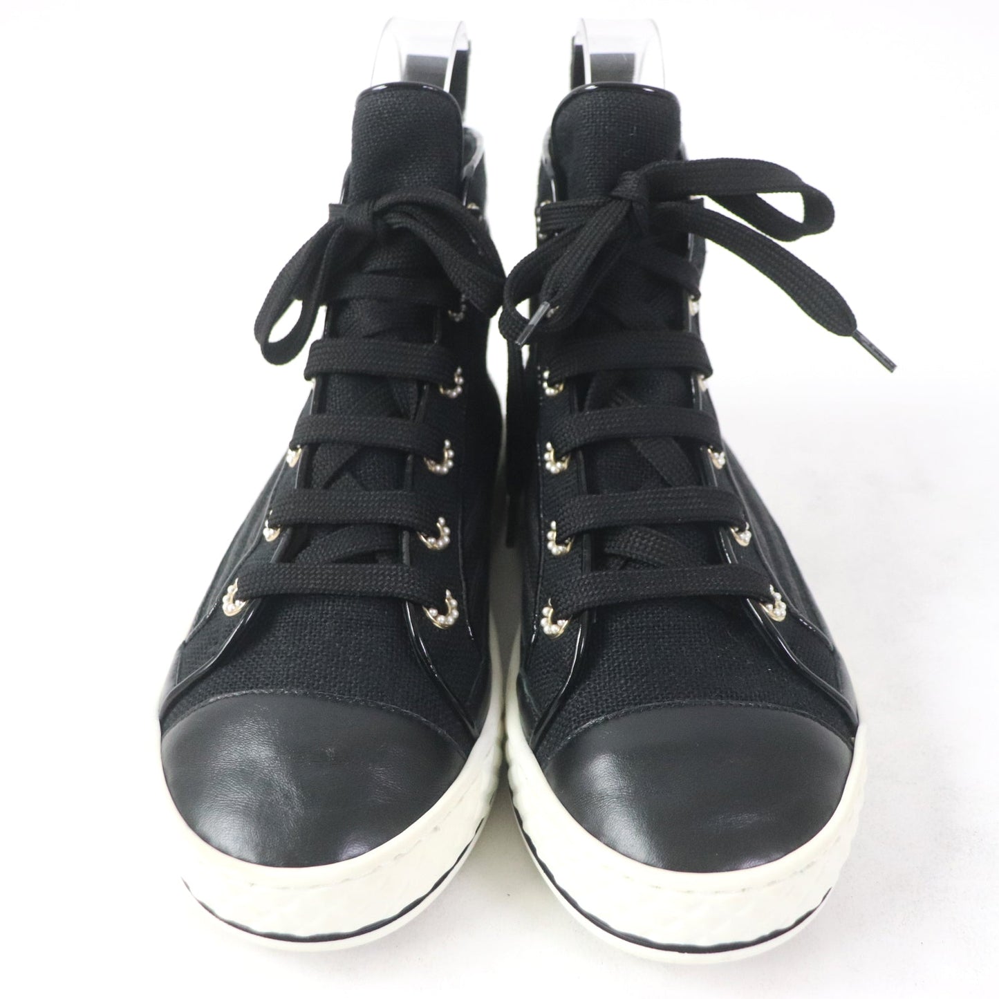 CHANEL High cut sneakers G34222 Main: Canvas black Women 35