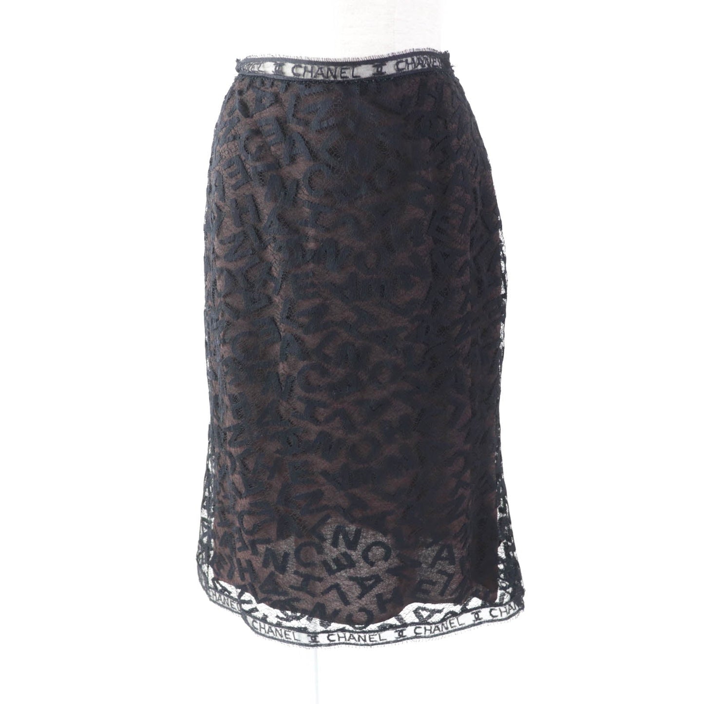 CHANEL Tight Skirt 98A P11845 Outer: 72% cotton, Outer: 28% nylon, Lining: 77% acetate, Lining: 23% polyester black Women 38