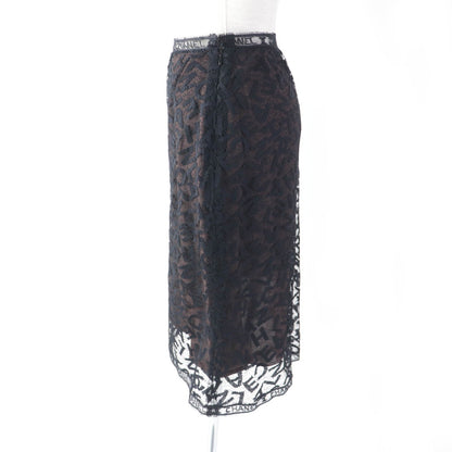 CHANEL Tight Skirt 98A P11845 Outer: 72% cotton, Outer: 28% nylon, Lining: 77% acetate, Lining: 23% polyester black Women 38