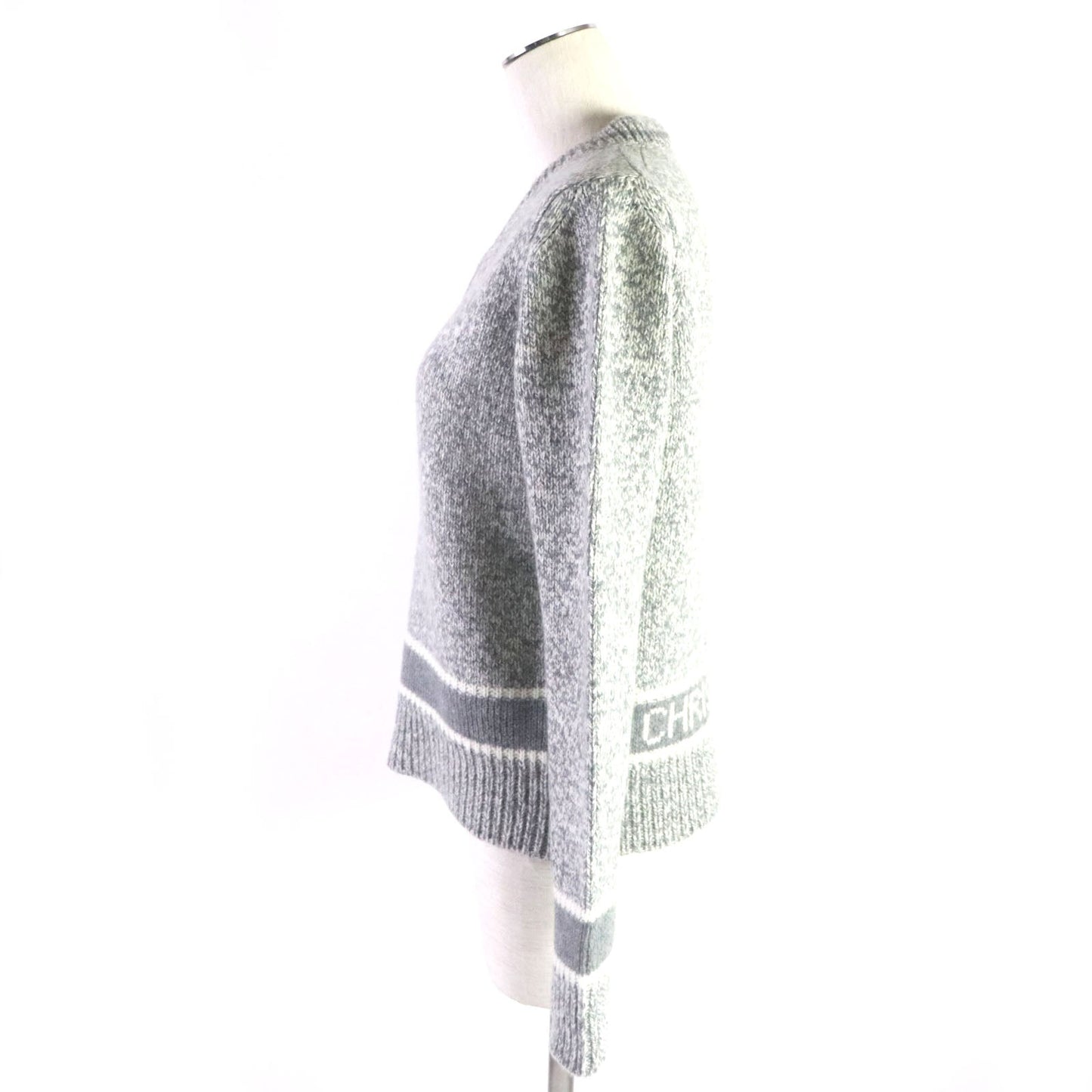 Christian Dior knit 054S01AM303 Outer material: 70% wool, Outer material: 30% cashmere gray Women 38