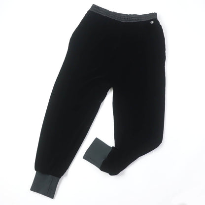 CHANEL Pants P65297 Main: 92% rayon, Main: 8% silk, Part: 86% rayon, Part: 12% polyamide (nylon), Part: 2% elastane (polyurethane), Part: 100% silk black Women 42