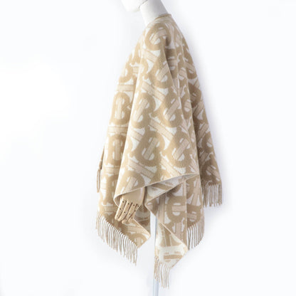 BURBERRY poncho 8022741 Main: 90% wool, Main: 10% cashmere beige Women 137ï¿½~140cm