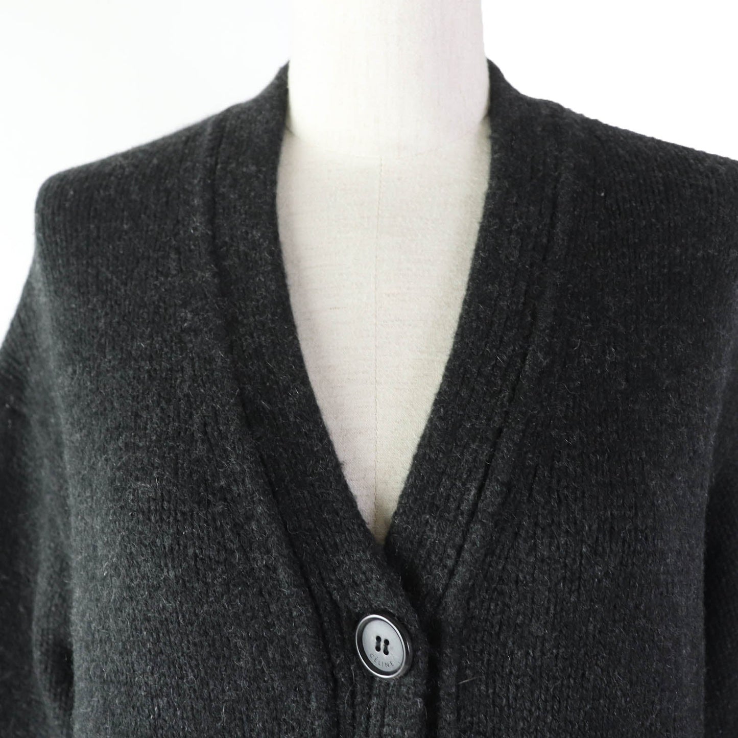 CELINE cardigan 2 5Q46/4206 Main: 100% cashmere Dark gray Women M