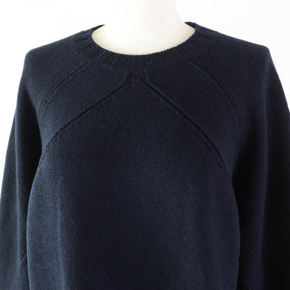 CELINE knit 3C56 7257 Main: 100% wool, Part: 100% cotton Navy red Phoebe Philonite Women S