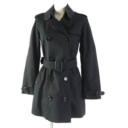Burberry Prorsum trench coat Outer: 65% polyester, Outer: 35% cotton, Lining: 50% cotton, Lining: 50% polyester, Sleeve lining: 100% rayon black Women 34