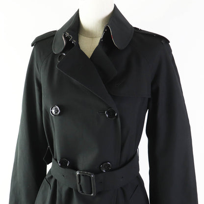 Burberry Prorsum trench coat Outer: 65% polyester, Outer: 35% cotton, Lining: 50% cotton, Lining: 50% polyester, Sleeve lining: 100% rayon black Women 34