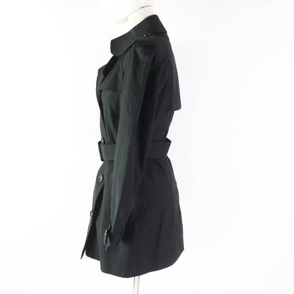 Burberry Prorsum trench coat Outer: 65% polyester, Outer: 35% cotton, Lining: 50% cotton, Lining: 50% polyester, Sleeve lining: 100% rayon black Women 34