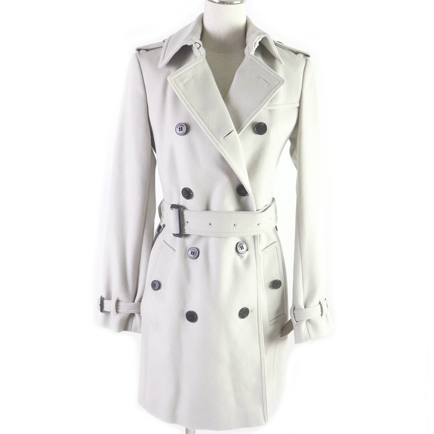 BURBERRY LONDON coat Outer: 80% wool, Outer: 20% cashmere, Lining: 50% acetate, Lining: 50% rayon Gurege Women 38