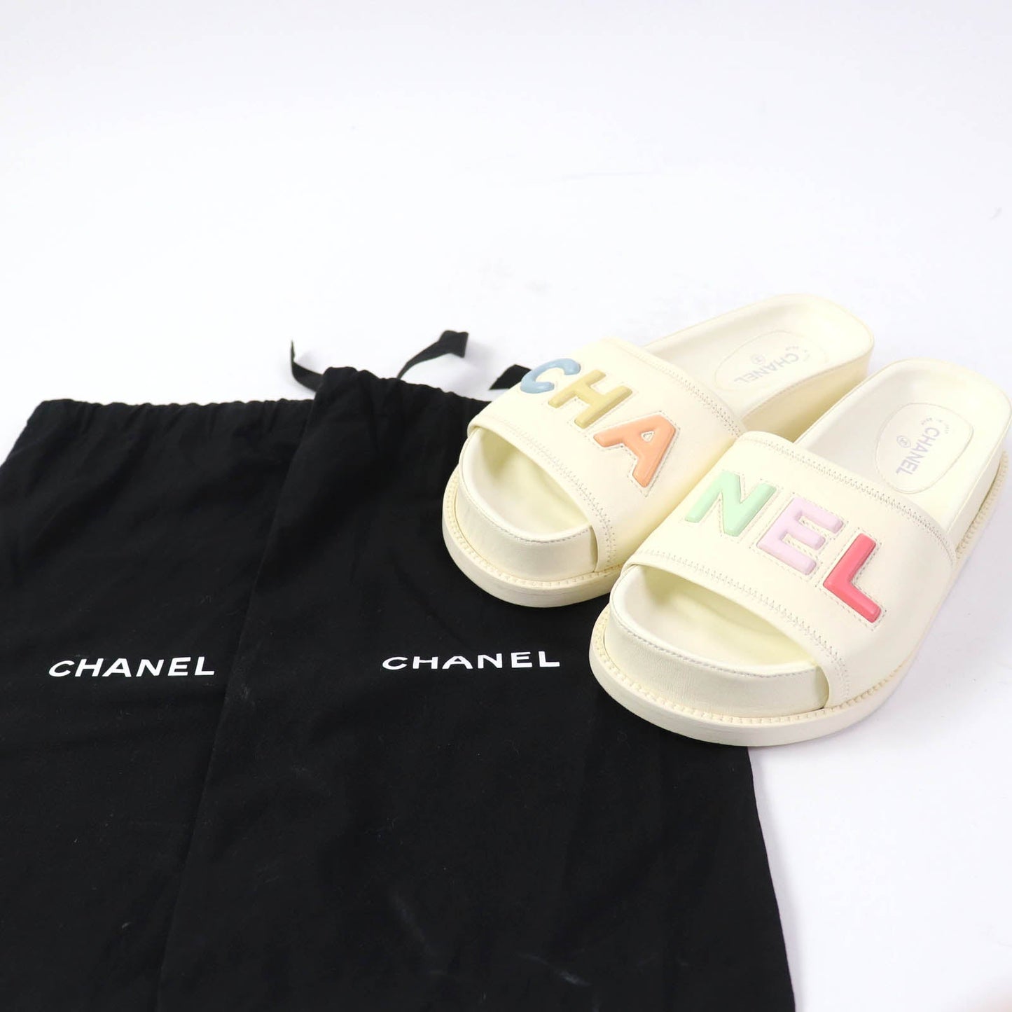 CHANEL Sandals G38933 Main: Leather Ivory Women 35