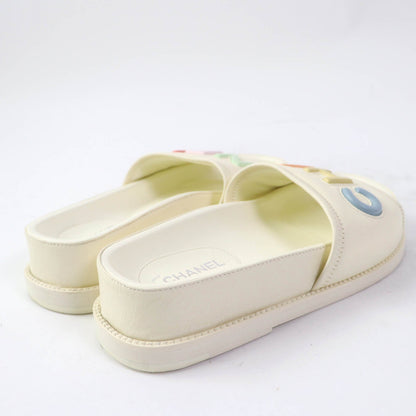 CHANEL Sandals G38933 Main: Leather Ivory Women 35
