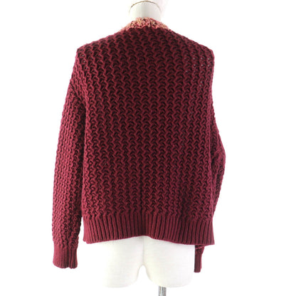 CHANEL cardigan P72932 Main: 100% cashmere, part: 43% wool, part: 25% cashmere, part: 10% polyamide (nylon), part: 6% silk, part: 13% lyocell, 3% polyester Bordeaux Women 34/36