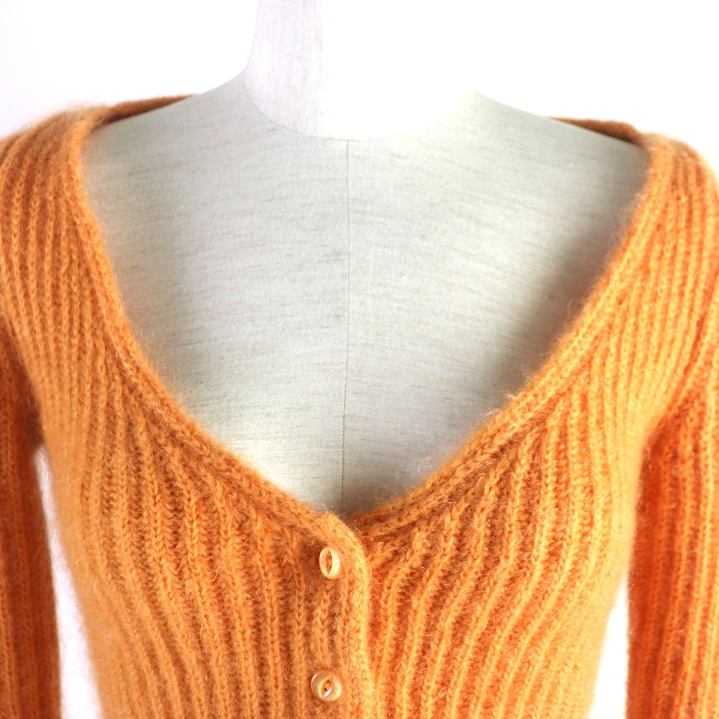 CELINE cardigan 2A38T377N Main: 70% mohair, Main: 30% silk Orange Women XS