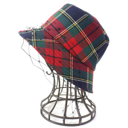 Christian Dior hat 95TDD923G107 Outer: 100% wool, Lining: 100% cotton, Trim: 100% nylon Red navy green Women 58