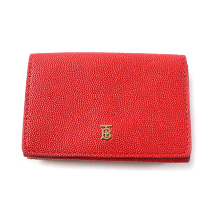 BURBERRY Tri-fold wallet Main: Leather Red Women