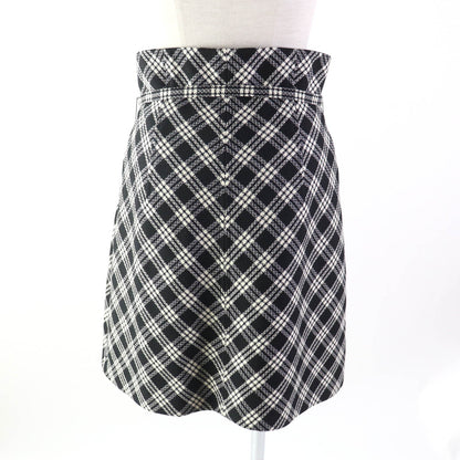 Christian Dior skirt 251J80A1244 Outer: 100% wool, Lining: 100% silk Black White Women 42