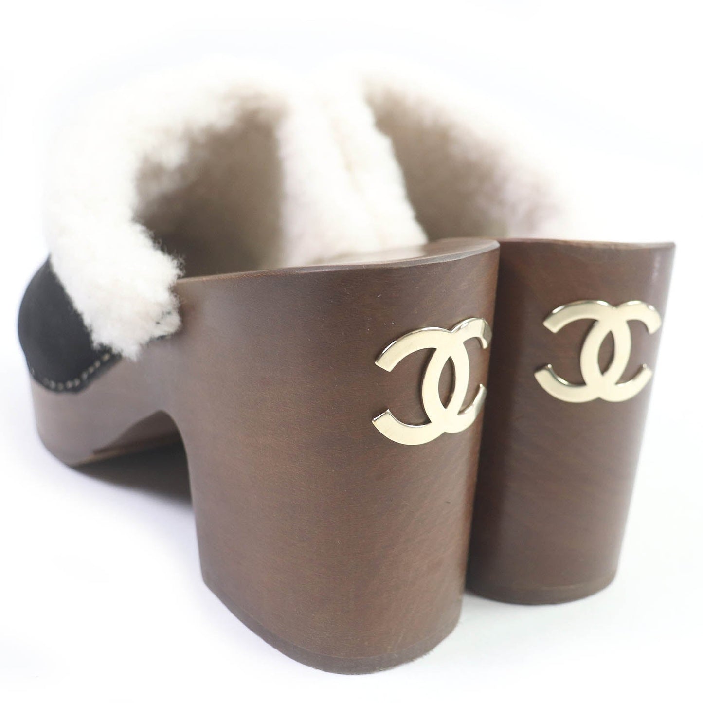 CHANEL Sandals G35368 Main: Suede leather black Women 36C