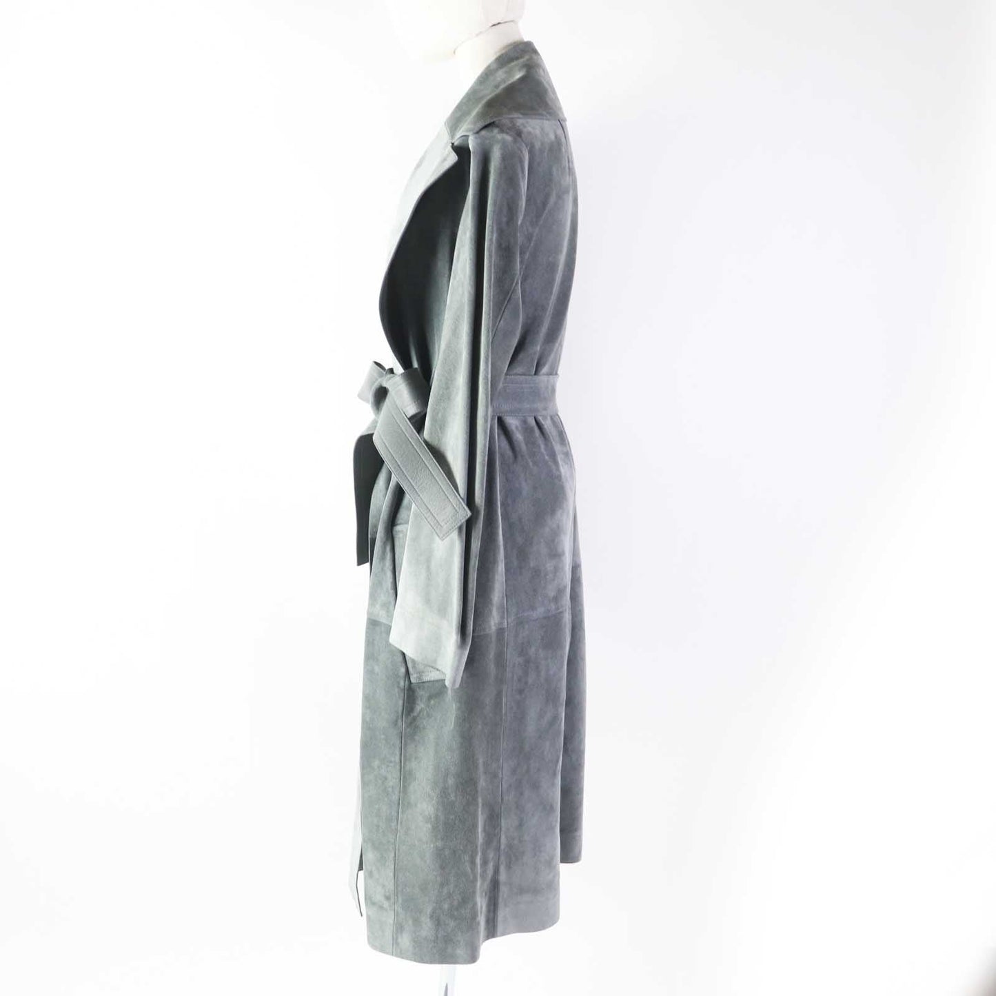 CELINE Leather coat 28W556319 Main: fur (cow) Part: sheep leather gray Phoebe Philo Women 38