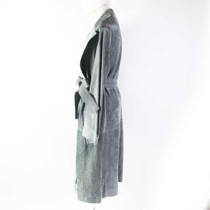 CELINE Leather coat 28W556319 Main: fur (cow) Part: sheep leather gray Phoebe Philo Women 38