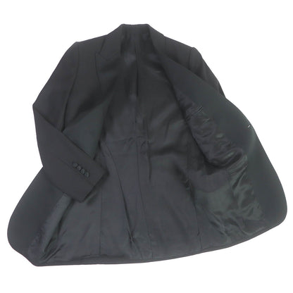 CELINE tailored jacket 2V321120D Main: 100% wool, Main: 100% polyester, Lining: 54% cupra, Lining: 46% rayon black Peak collar long tuxedo jacket Grand Poodle mens 38