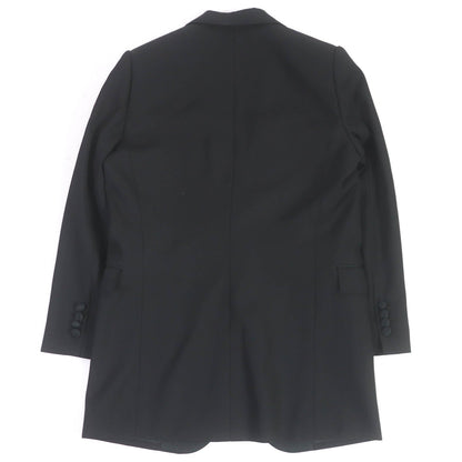 CELINE tailored jacket 2V321120D Main: 100% wool, Main: 100% polyester, Lining: 54% cupra, Lining: 46% rayon black Peak collar long tuxedo jacket Grand Poodle mens 38