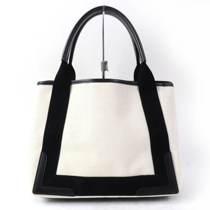 BALENCIAGA Handbag 339933 Main: Cotton canvas, calfskin beige Small cabas Women
