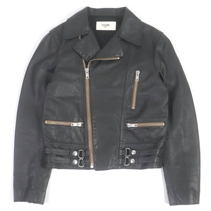 CELINE Riders jacket 2E467297D Main: Leather, Lining: 70% Cupra, Lining: 30% Cotton black mens 44