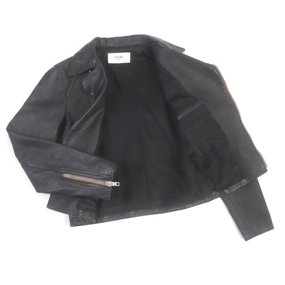 CELINE Riders jacket 2E467297D Main: Leather, Lining: 70% Cupra, Lining: 30% Cotton black mens 44