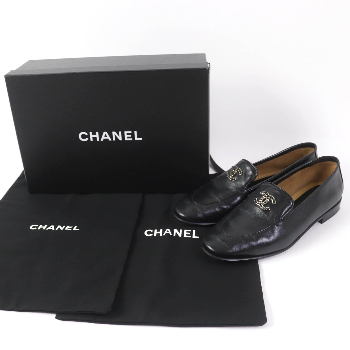 CHANEL loafers 23A G45008 Main: Leather black Women 38 1/2 C