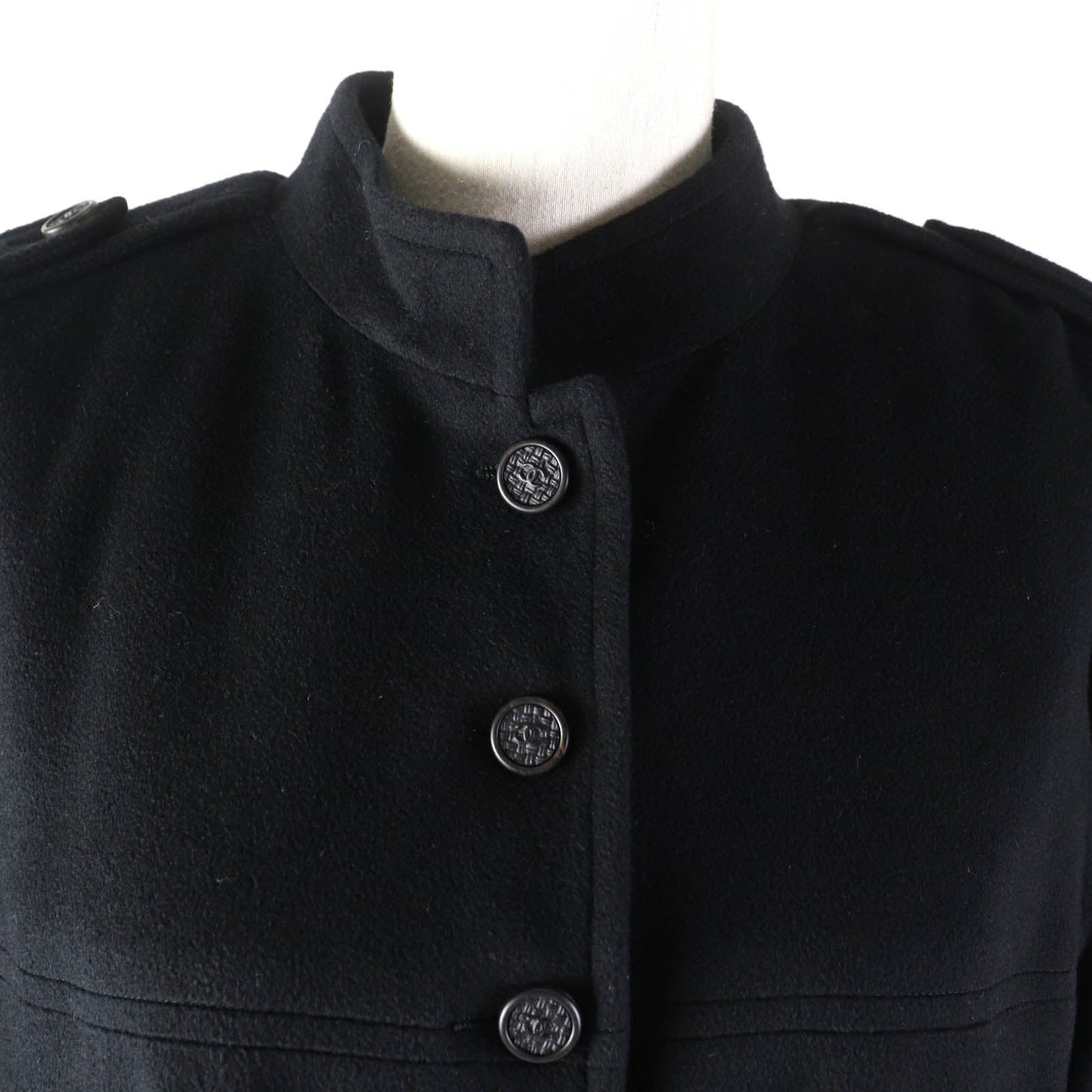 CHANEL coat 05A P26790 Outer: 98% cashmere, Outer: 2% elastane, Lining: 100% silk black Women 36