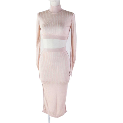 FENDI setup FZX834/FZQ689 Rayon Light pink 36