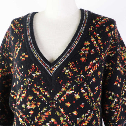 CHANEL one piece 23A P75387 Outer material: 75% wool, Outer material: 13% silk, Outer material: 9% cashmere, Outer material: 2% polyester, Outer material: 1% cotton Black multicolor Women 34