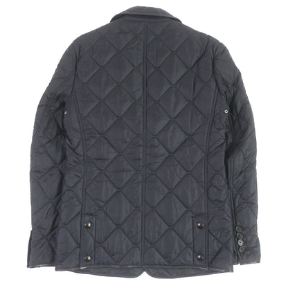 BURBERRY LONDON Blouson 3955308 Outer: 100% nylon, Lining: 55% acetate, Lining: 45% rayon, Filling: 100% polyester, Part: Lamb leather black mens 46