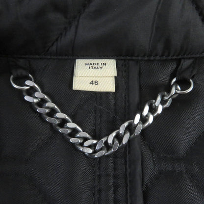 BURBERRY LONDON Blouson 3955308 Outer: 100% nylon, Lining: 55% acetate, Lining: 45% rayon, Filling: 100% polyester, Part: Lamb leather black mens 46