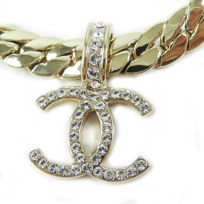 CHANEL Necklace ABD019 B24P Metal Strass gold Women