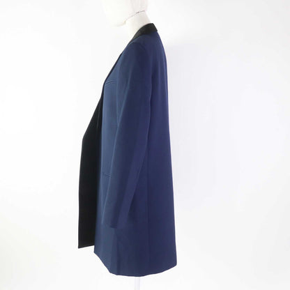 CELINE coat Outer: 100% wool, Lining: 100% cupra, Part: 76% polyester, Part: 24% silk Navy black Phoebe period Women 36